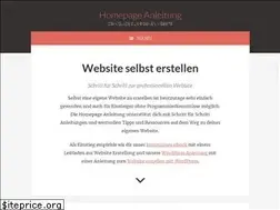 Sites similar to homepageanleitung.de