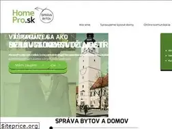 Sites similar to homepro-sprava.sk