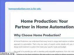 Sites similar to homeproduction.com