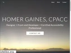 Sites similar to homergaines.com
