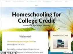 Sites similar to homeschoolingforcollegecredit.com