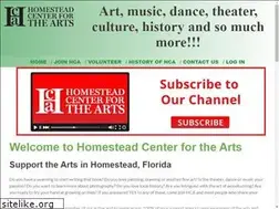Sites similar to homesteadcenterforthearts.com