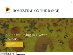 Sites similar to homesteadontherange.com