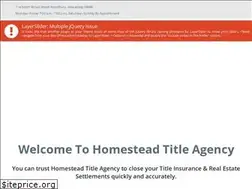 Sites similar to homesteadtitleagency.com