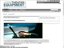 Sites similar to hometheaterequipment.com