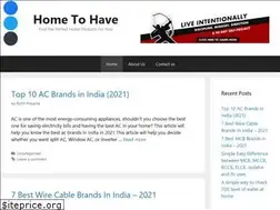Sites similar to hometohave.com