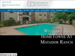 Sites similar to hometowneatmatadorranch.com