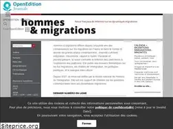 Sites similar to hommesmigrations.revues.org