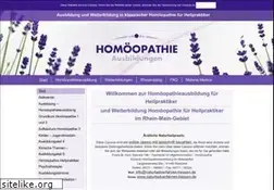 Sites similar to homoeopathie-ausbildungen.de