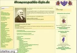 Sites similar to homoeopathie-liste.de