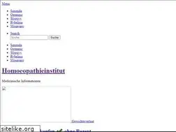 Sites similar to homoeopathieinstitut.at