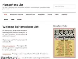 Sites similar to homophonelist.com