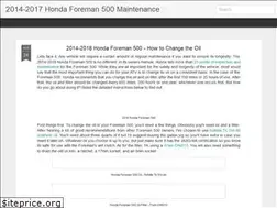 Sites similar to honda-foreman-500.blogspot.com