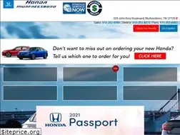 Sites similar to hondaofmurfreesboro.com