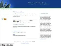 Sites similar to honestthinking.org