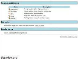 Sites similar to honk.sigxcpu.org
