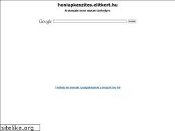 Sites similar to honlapkeszites.elitkert.hu