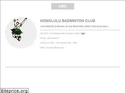 Sites similar to honolulubadminton.com