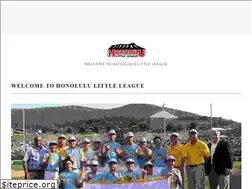 Sites similar to honolululittleleague.com