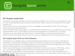 Sites similar to hoogstespaarrente.com