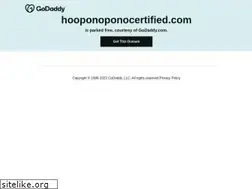 Sites similar to hooponoponocertified.com