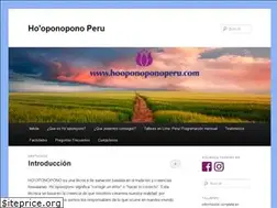 Sites similar to hooponoponoperu.com