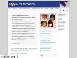 Sites similar to hope-for-tomorrow.de