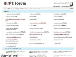 Sites similar to hope-forum.com