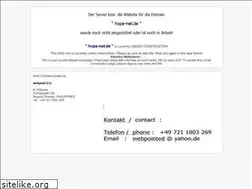 Sites similar to hope-net.de