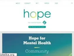 Sites similar to hope4mentalhealth.com
