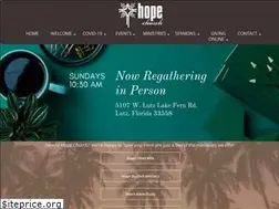 Sites similar to hope4tampa.com