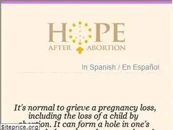 Sites similar to hopeafterabortion.com