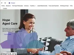 Sites similar to hopeagedcare.com.au