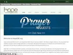 Sites similar to hopecbc.org