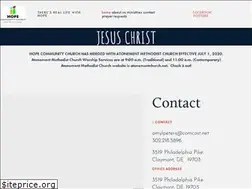 Sites similar to hopechurchclaymont.com