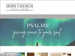 Sites similar to hopechurchdenver.org