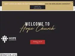 Sites similar to hopechurchlv.com