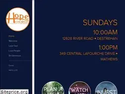 Sites similar to hopechurchstcharles.com