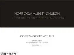 Sites similar to hopecommunitychurch.com