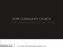 Sites similar to hopecommunitychurch.org