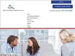 Sites similar to hopecounselingri.com