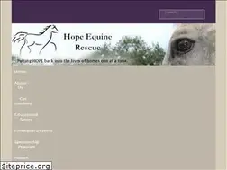 Sites similar to hopeequinerescue.com