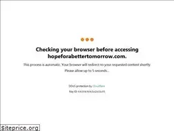 Sites similar to hopeforabettertomorrow.com