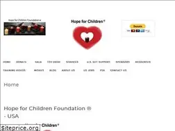 Sites similar to hopeforchildrenfoundation.org