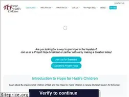 Sites similar to hopeforhaitischildren.org