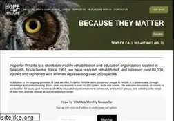 Sites similar to hopeforwildlife.net