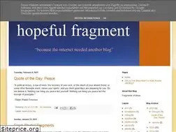 Sites similar to hopefulfragment.blogspot.com