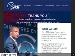 Sites similar to hopeglobalforums.org