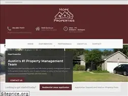 Sites similar to hopepropertiesaustin.com