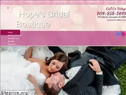 Sites similar to hopesbridalnc.com
